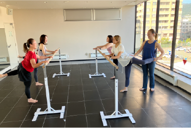 バレエピラティスの様子