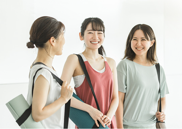 ポジティブなレッスン参加者イメージ